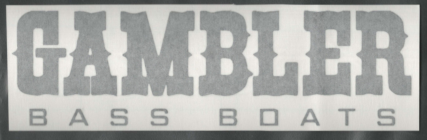 Gambler Bass Boats Vinyl Truck Boat Window Decal