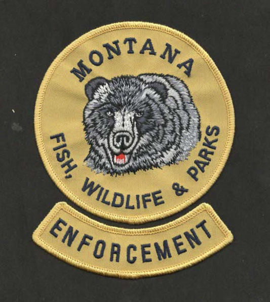 Game Warden Wildlife Officer Embroidered Patch - Montana