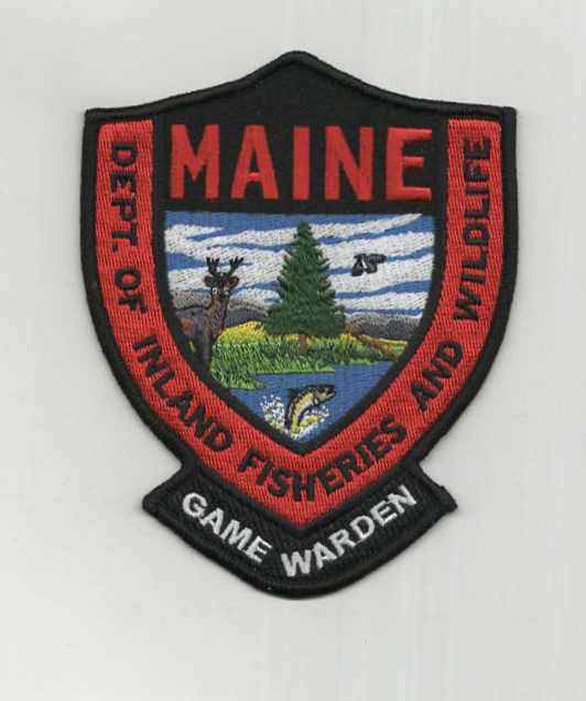 Game Warden Wildlife Officer Embroidered Patch - Maine