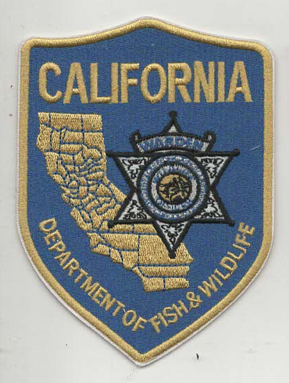 California Game Warden - Department of Fish & Wildlife Officer Embroidered Patch