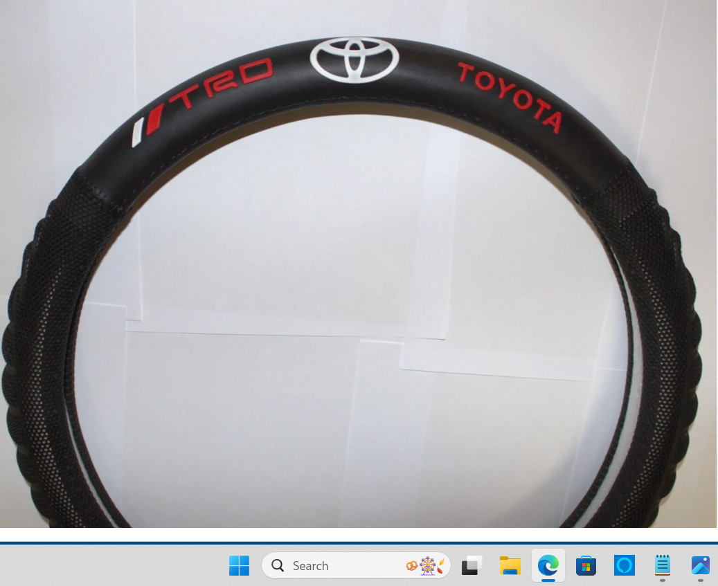 Toyota TRD Black Steering Wheel Cover