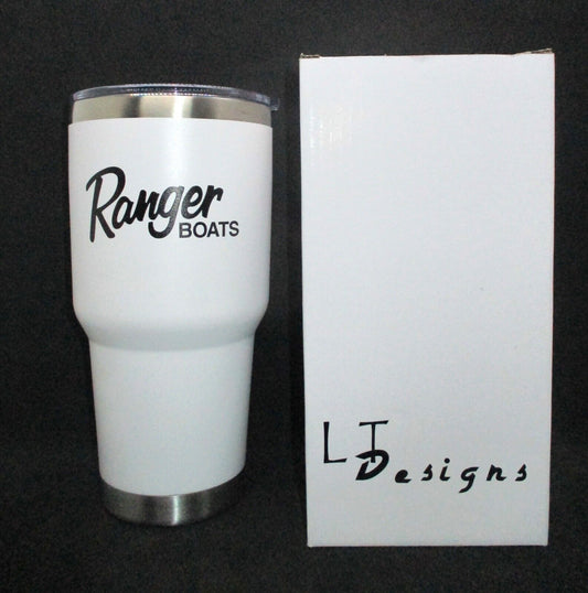 Ranger Boats 30oz Stainless Steel Tumbler Laser Engraved Vacuum Insulated